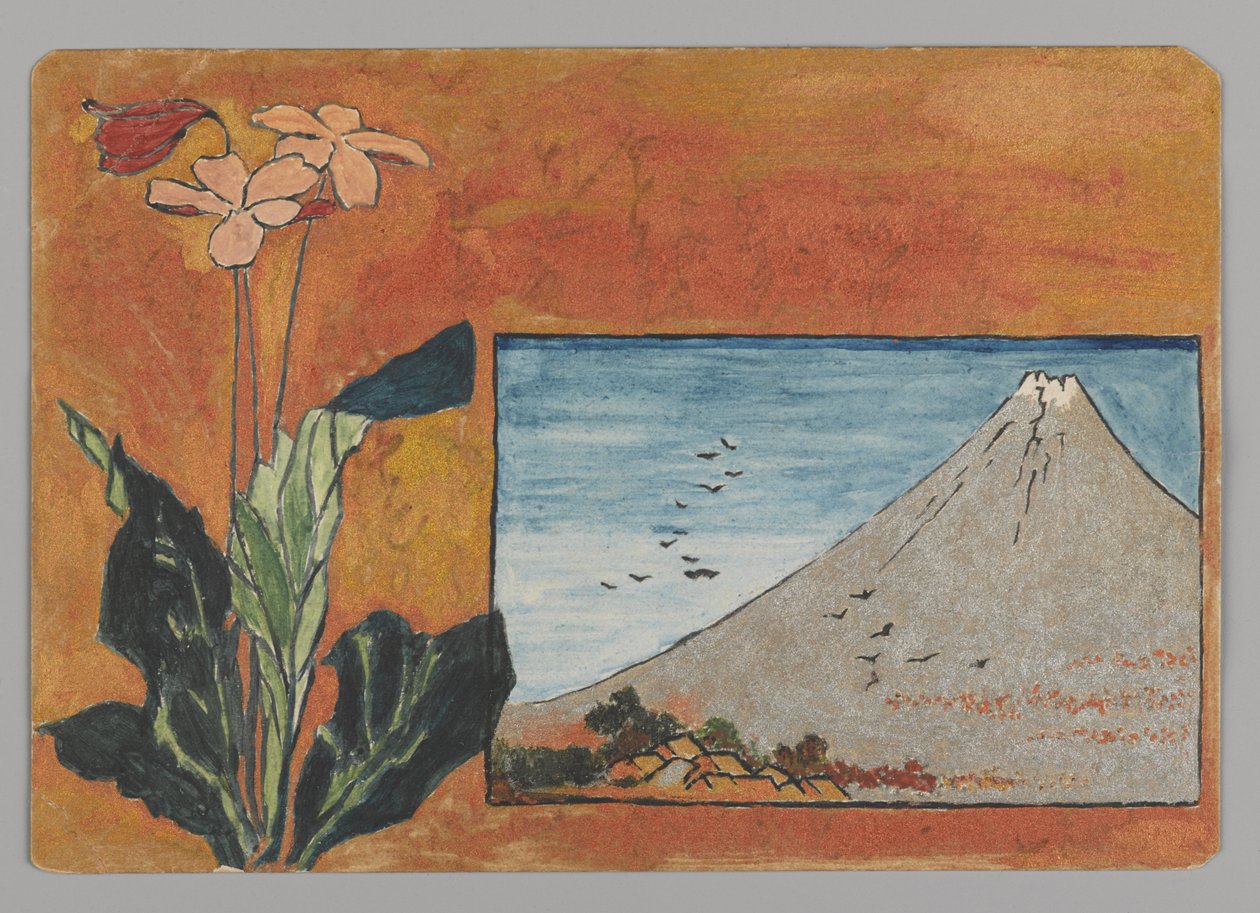 Fuji con fiori da Christopher Grant La Farge