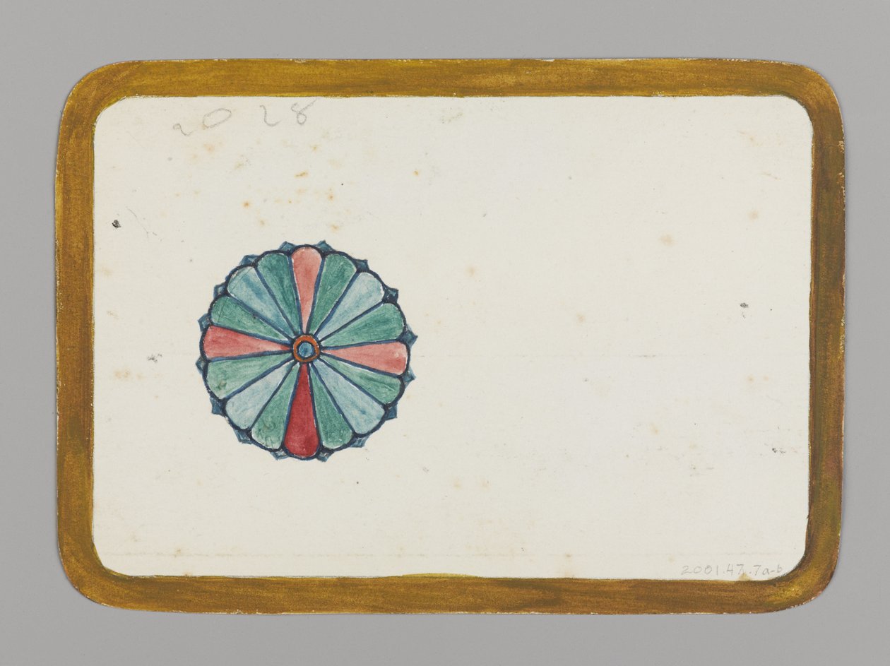 Crisantemo stilizzato (verso), c.1880 da Christopher Grant La Farge