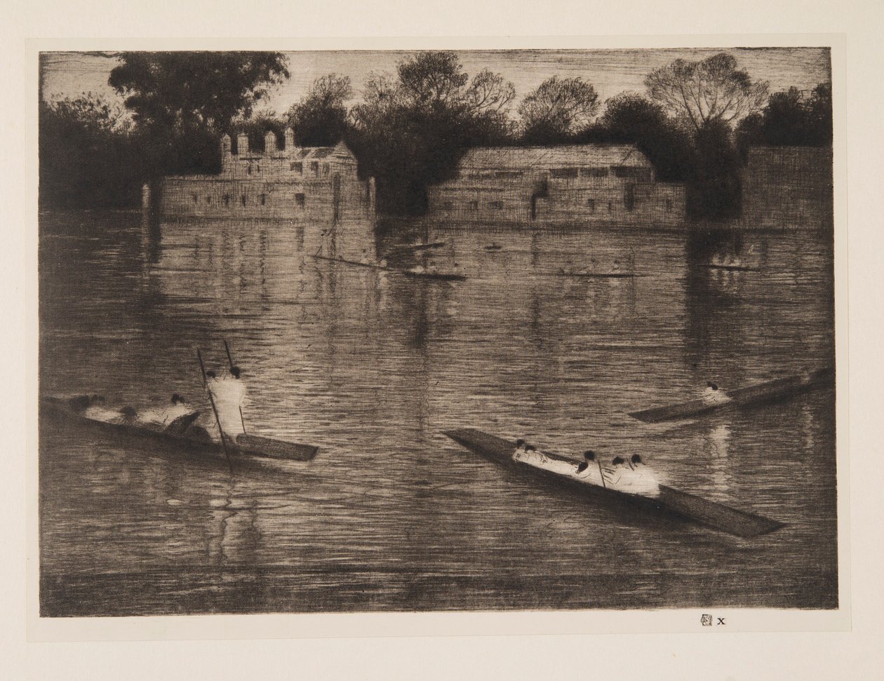 Domenica sera, pub. 1926 da Christopher Richard Wynne Nevinson