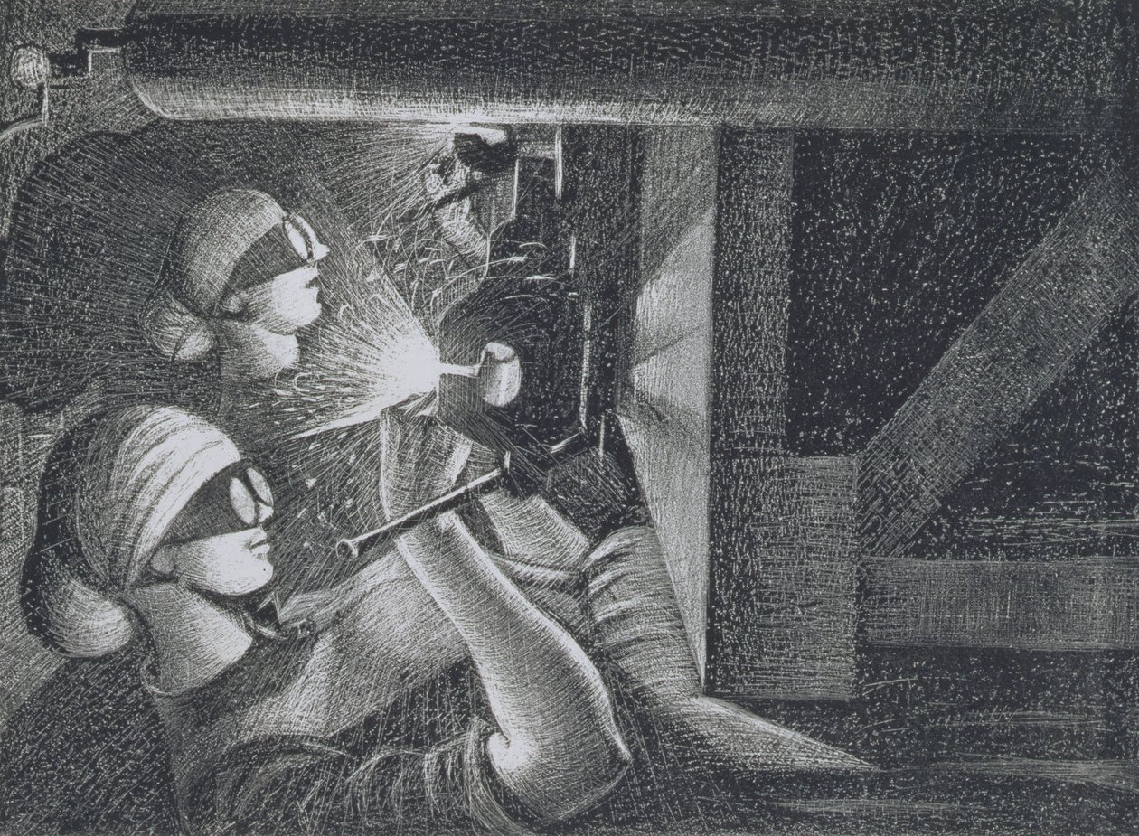 Saldatori ad acetilene, 1917 da Christopher Richard Wynne Nevinson