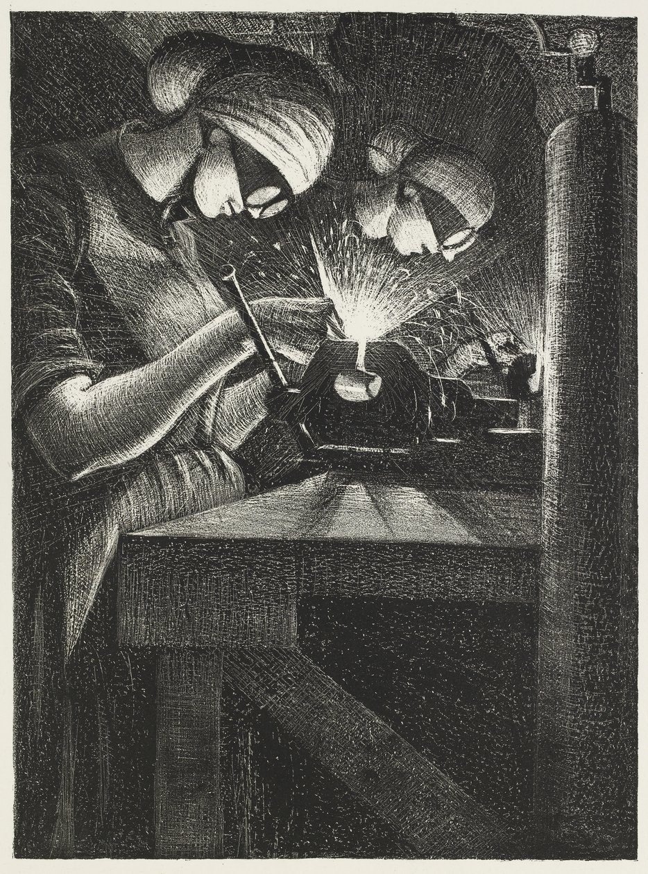 Saldatori ad acetilene da Christopher Richard Wynne Nevinson