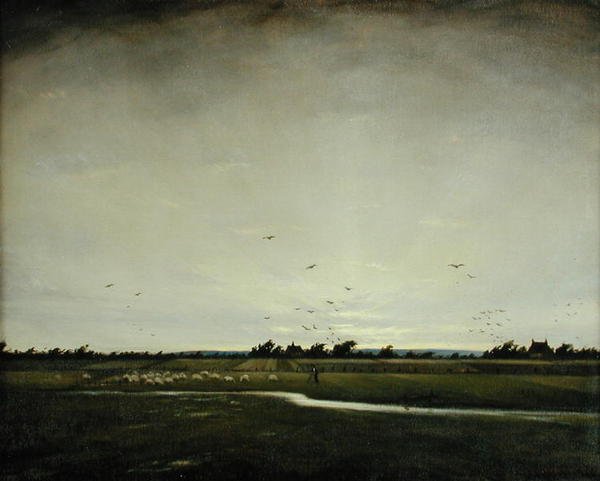 Un paesaggio inglese, Romney Marsh da Christopher Richard Wynne Nevinson