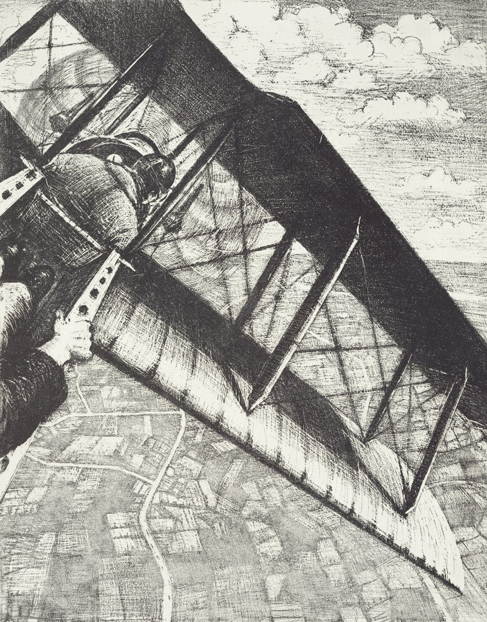 Bancario a 4000 piedi, c. 1918 da Christopher Richard Wynne Nevinson