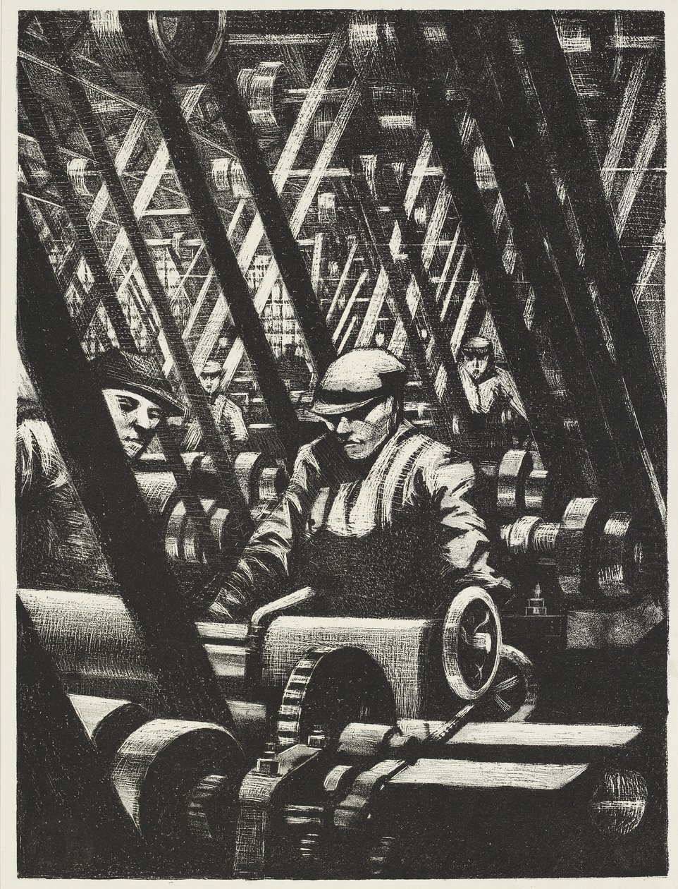 Costruzione del motore da Christopher Richard Wynne Nevinson