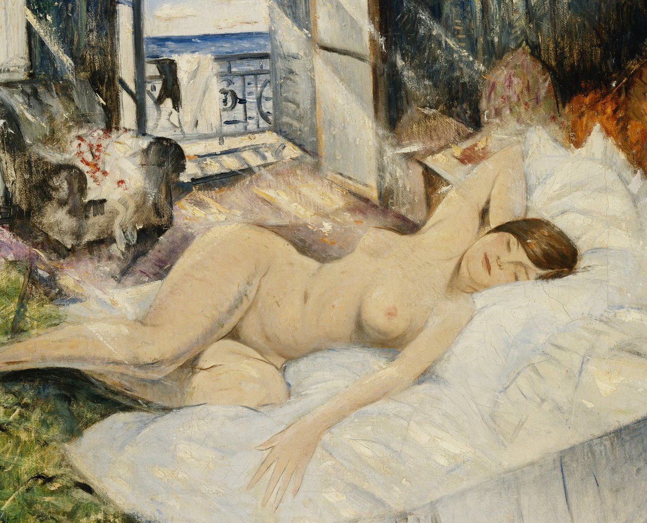 Nudo su un Letto, Sud della Francia da Christopher Richard Wynne Nevinson