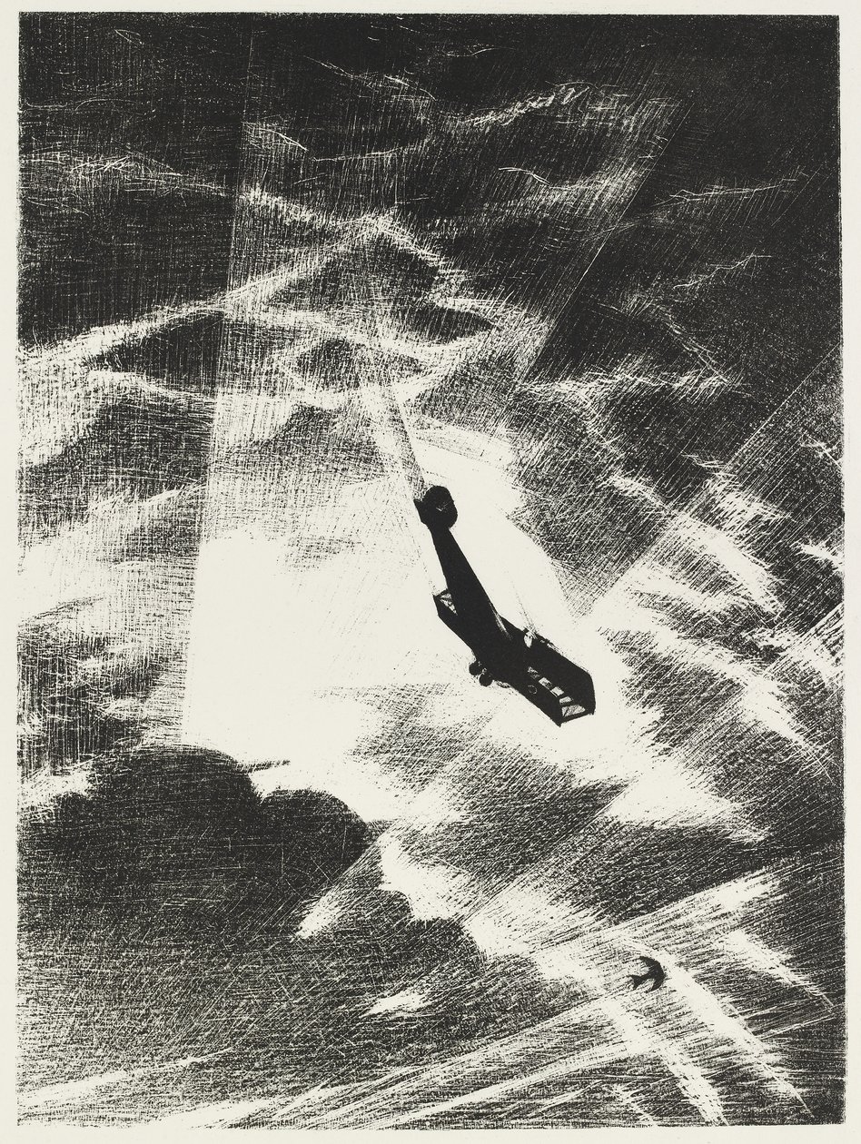 In picchiata su un Taube da Christopher Richard Wynne Nevinson