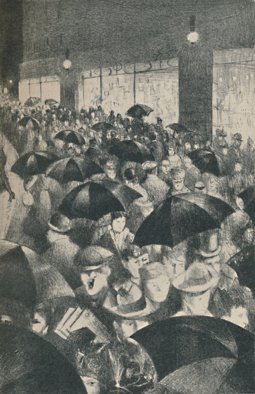 Sera piovosa, Oxford Street, 1919 da Christopher Richard Wynne Nevinson
