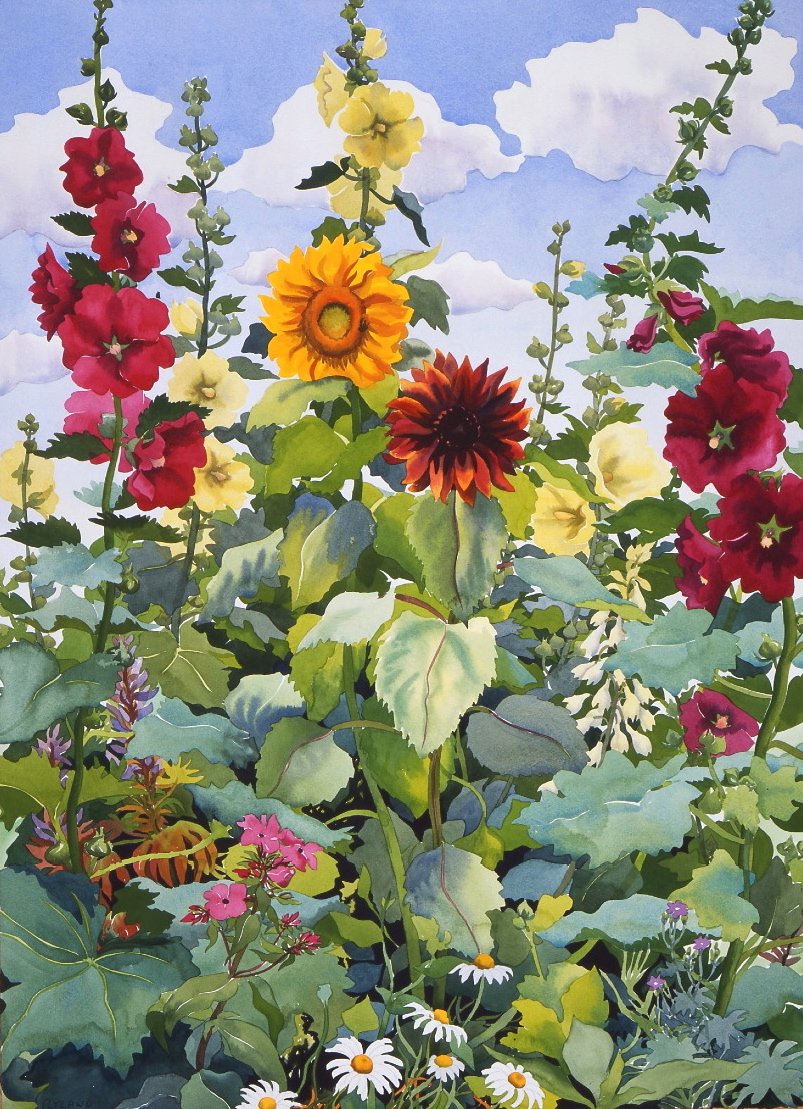 Malvarose e girasoli, 2003 da Christopher Ryland