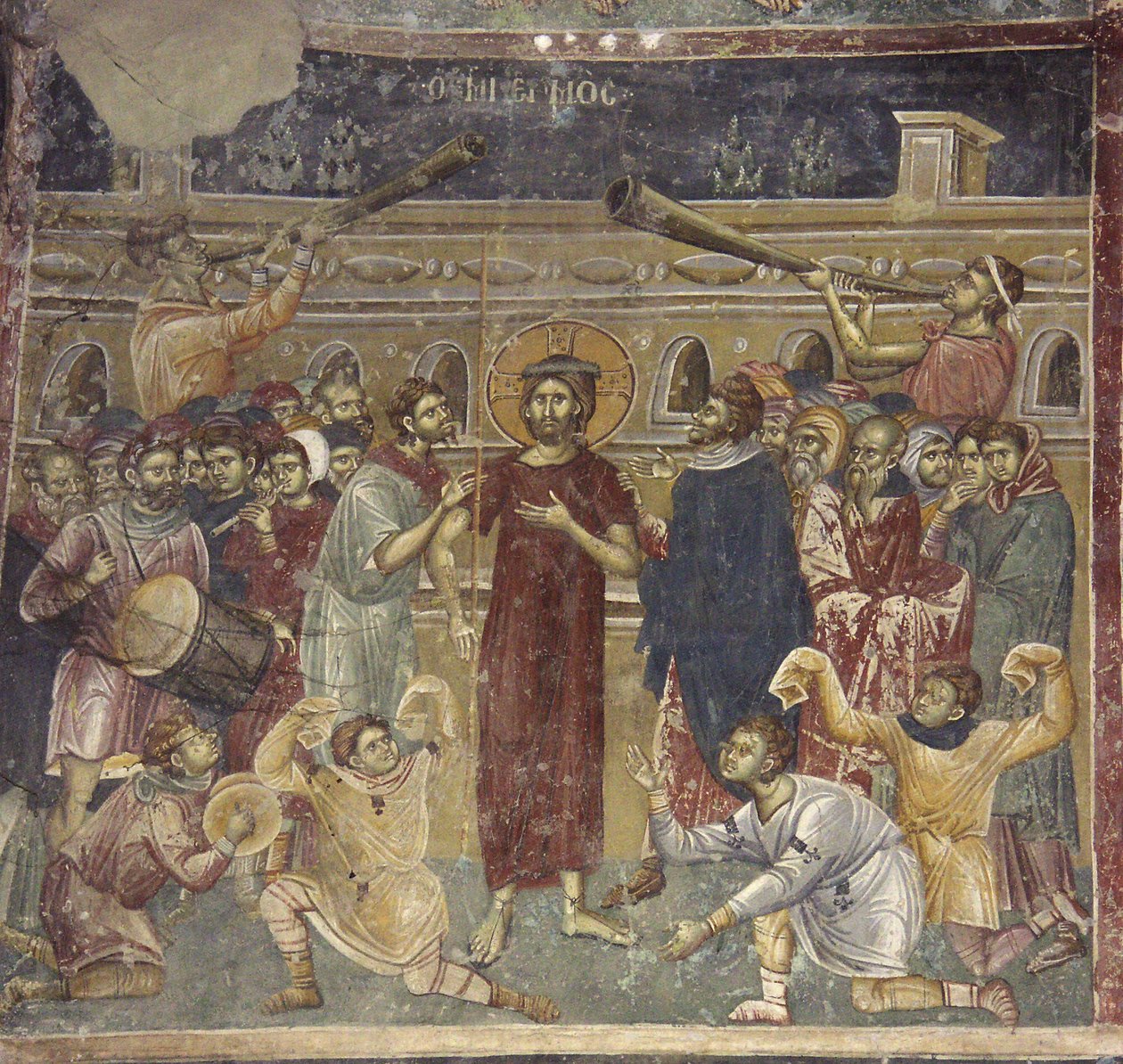 La Derisione di Gesù, scena dei musicisti da Chrostiras Michael