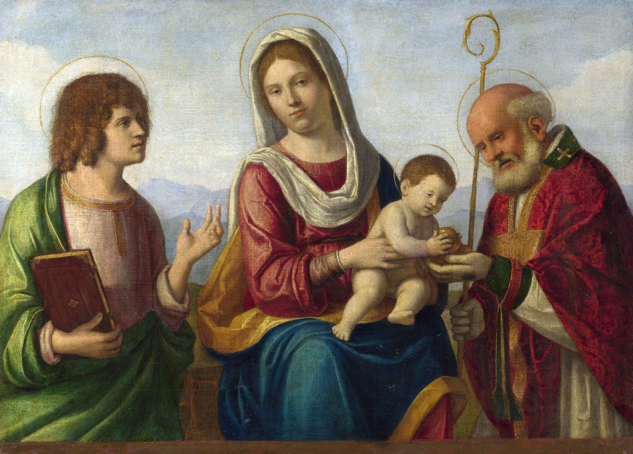 Madonna e Bambino tra i santi Giovanni Evangelista e Nicola di Bari da Cima da Conegliano