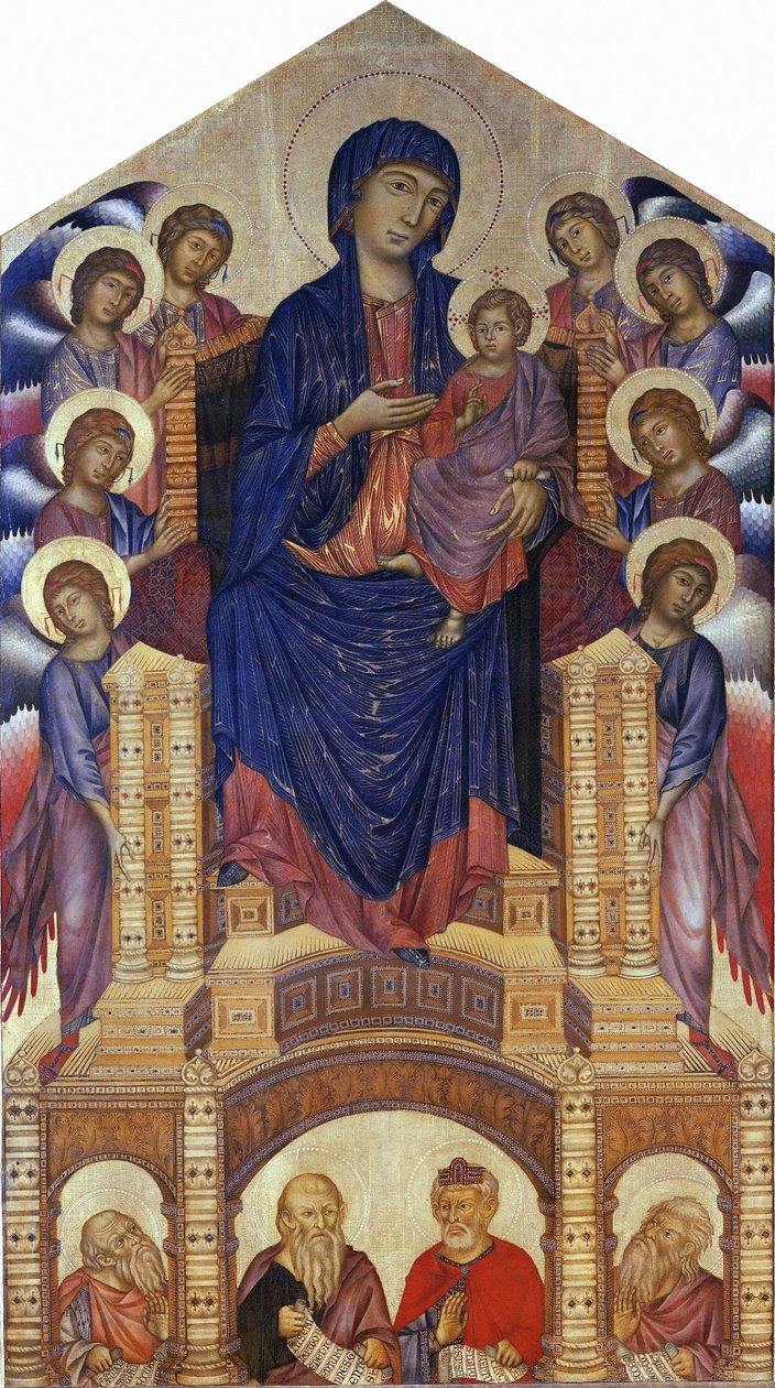 Santa Trinita Maestà (Madonna in trono; Madonna col Bambino in trono con otto angeli, Madonna di Santa Trinita) da Cimabue