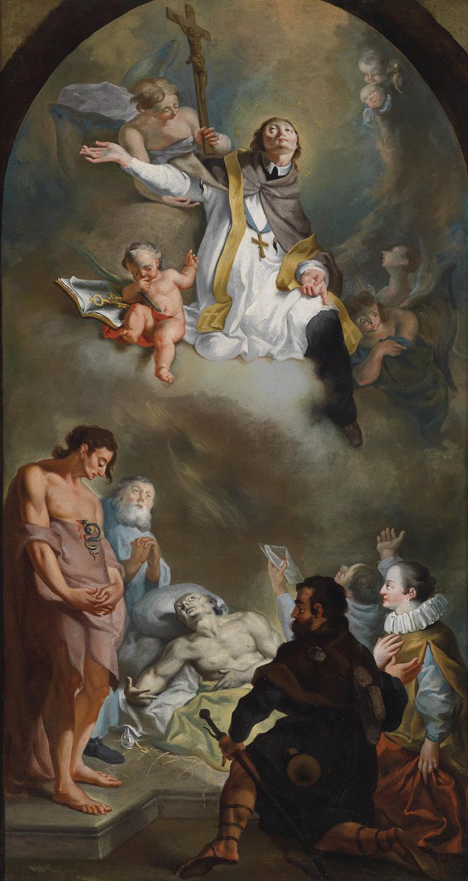 San Giovanni Nepomuceno come intercessore dei poveri e dei malati da Franz Anton Maulbertsch