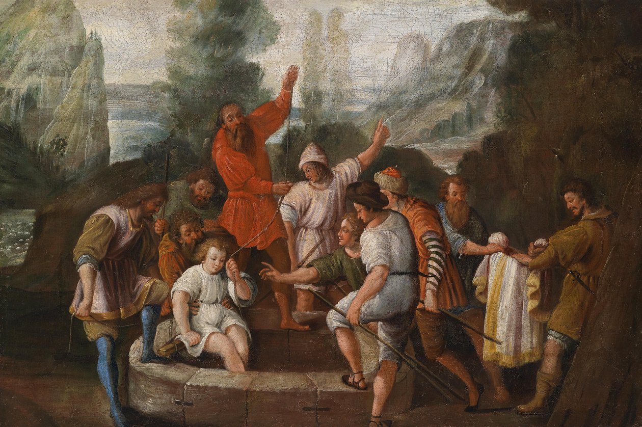 Giuseppe gettato nel pozzo dai suoi fratelli da Johann Heiss