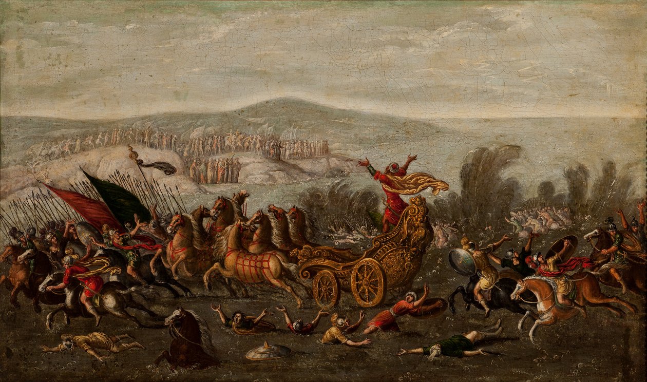 Gli Israeliti attraversano il Mar Rosso da Juan de la Corte