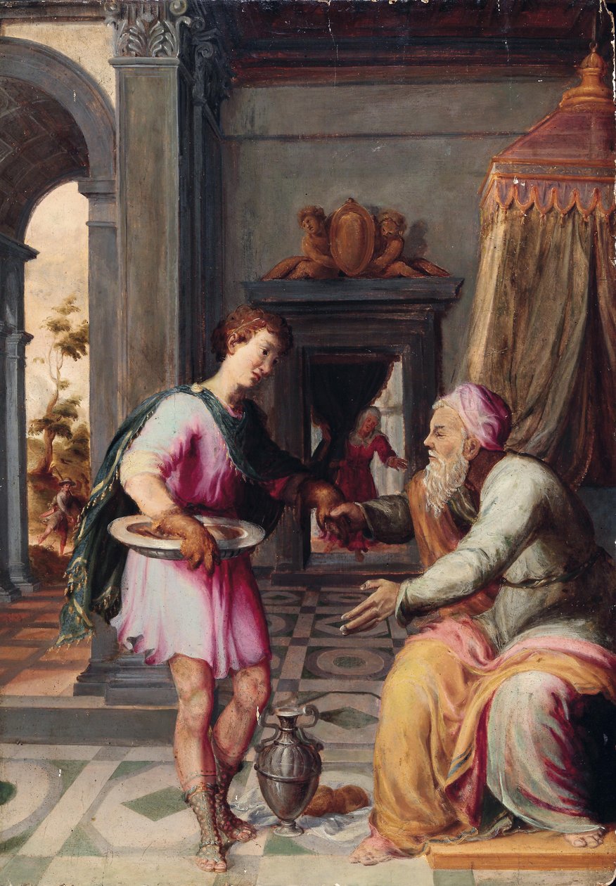 Isacco e Giacobbe da Circle of Prospero Fontana