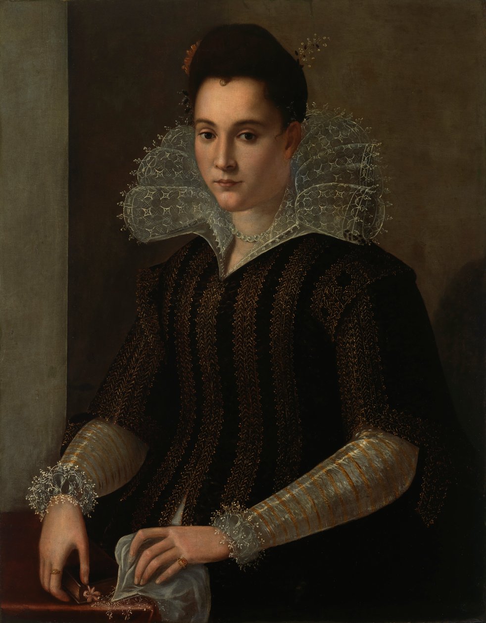 Svedese: Porträtt av dam Ritratto di signora da Circle of Alessandro Allori