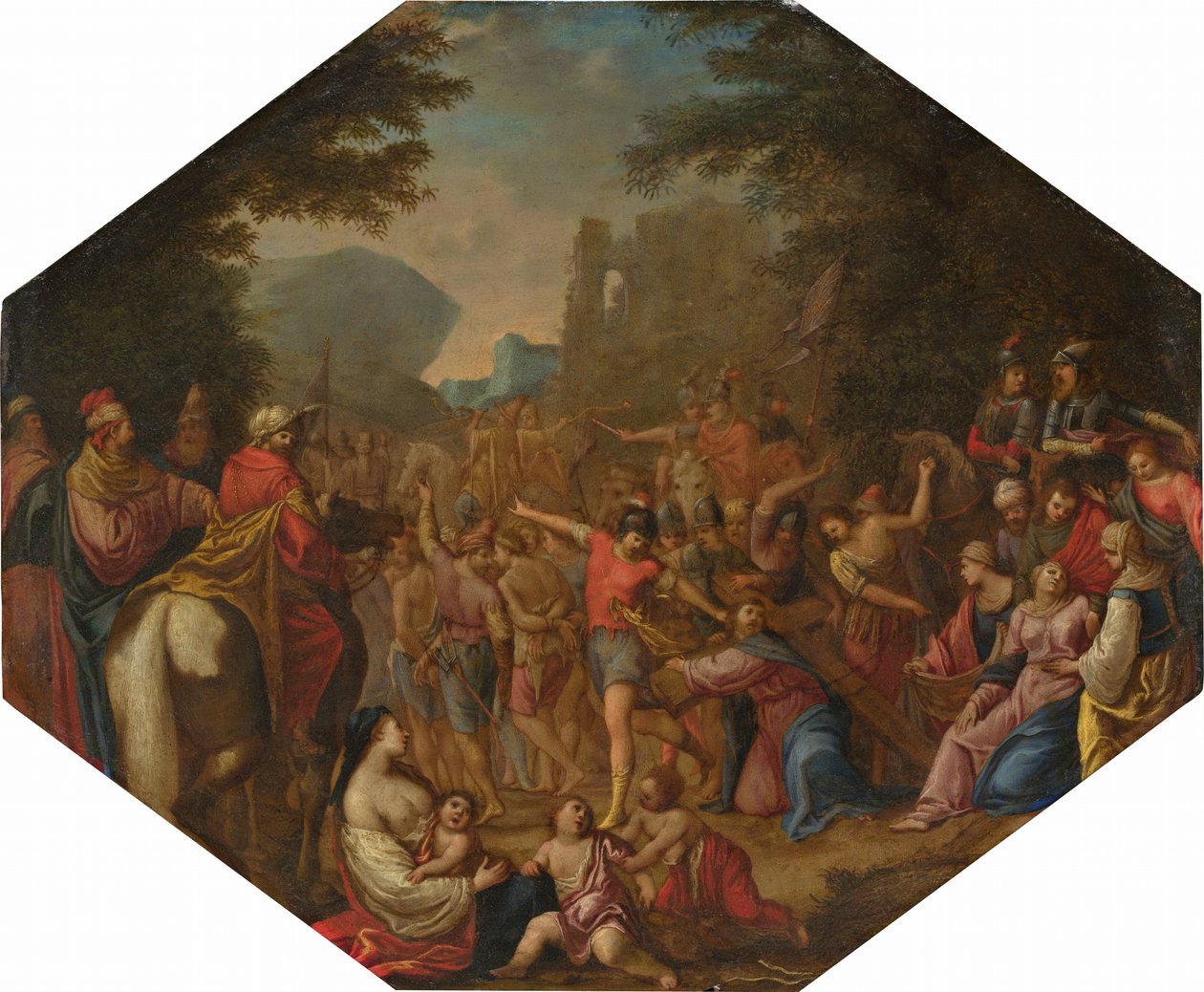 La strada per il Calvario da Circle of Claude Déruet