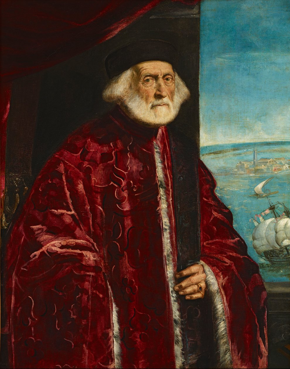Cerchio di Jacopo Tintoretto - Ritratto di procuratore veneziano, 1938.1.142 da Circle of Jacopo Tintoretto