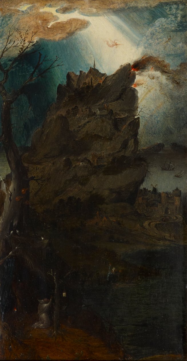 Paesaggio con eremita da Circle of Jan Wellens de Cock
