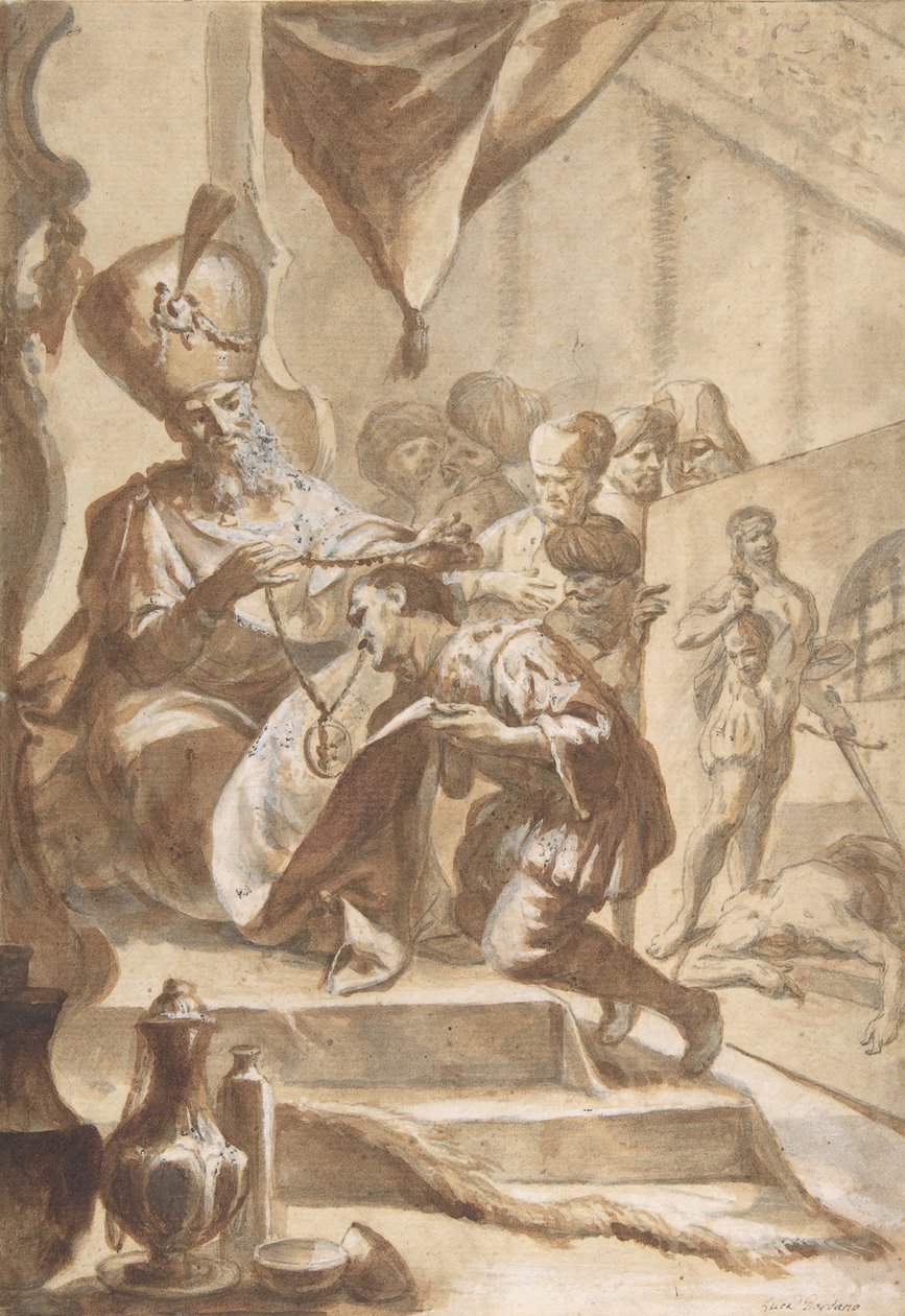 Il pittore ricompensato, 1634-1705 da Circle of Luca Giordano.