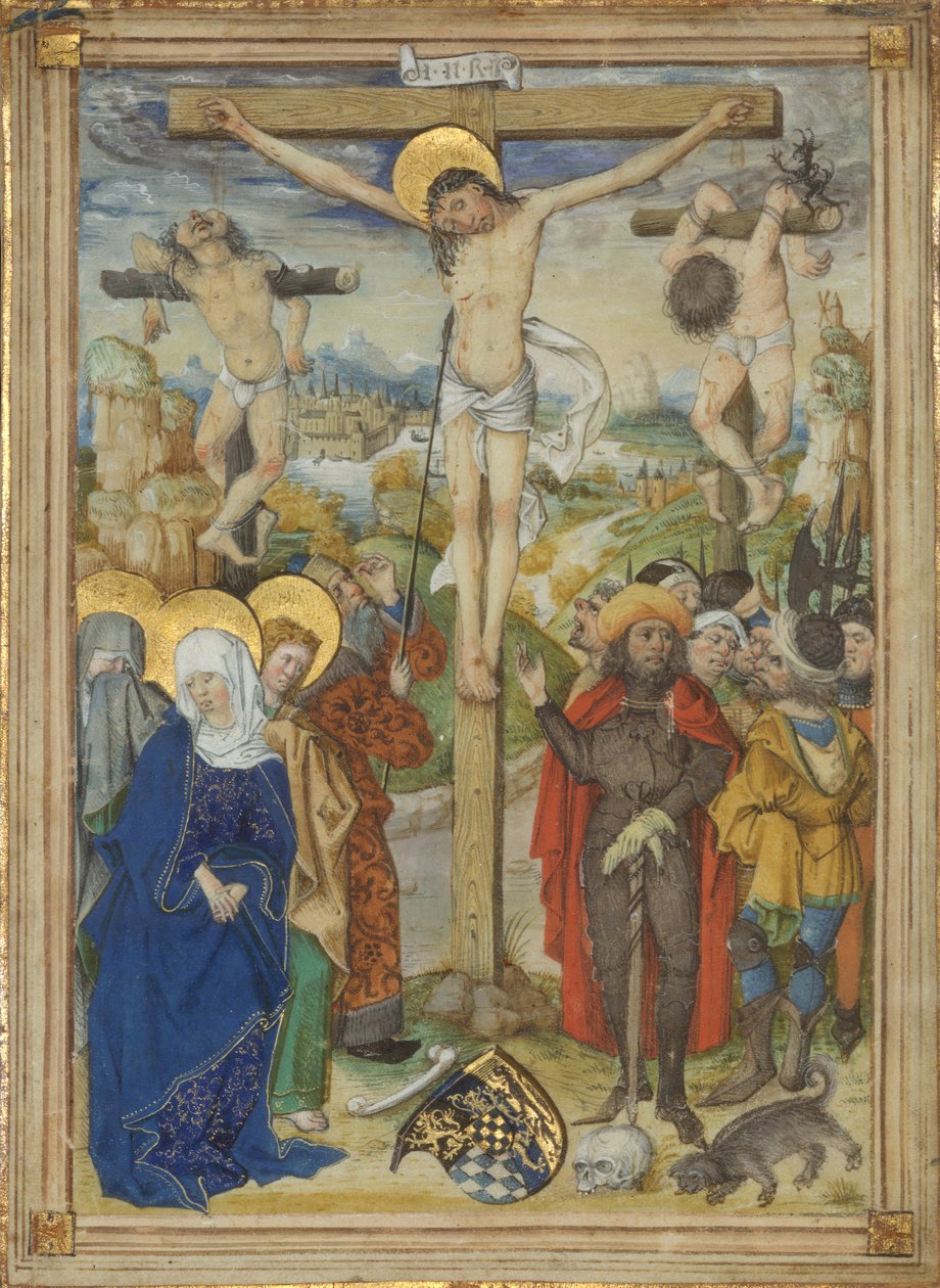 La crocifissione, 1481-82 da Circle of the Housebook Master