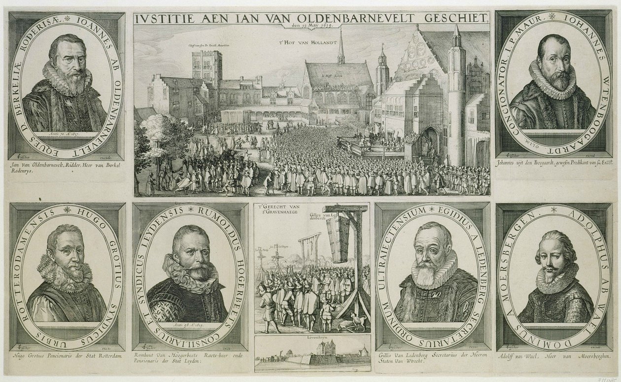 La decapitazione di Johan van Oldenbarnevelt, 1619 da Claes Jansz Visscher