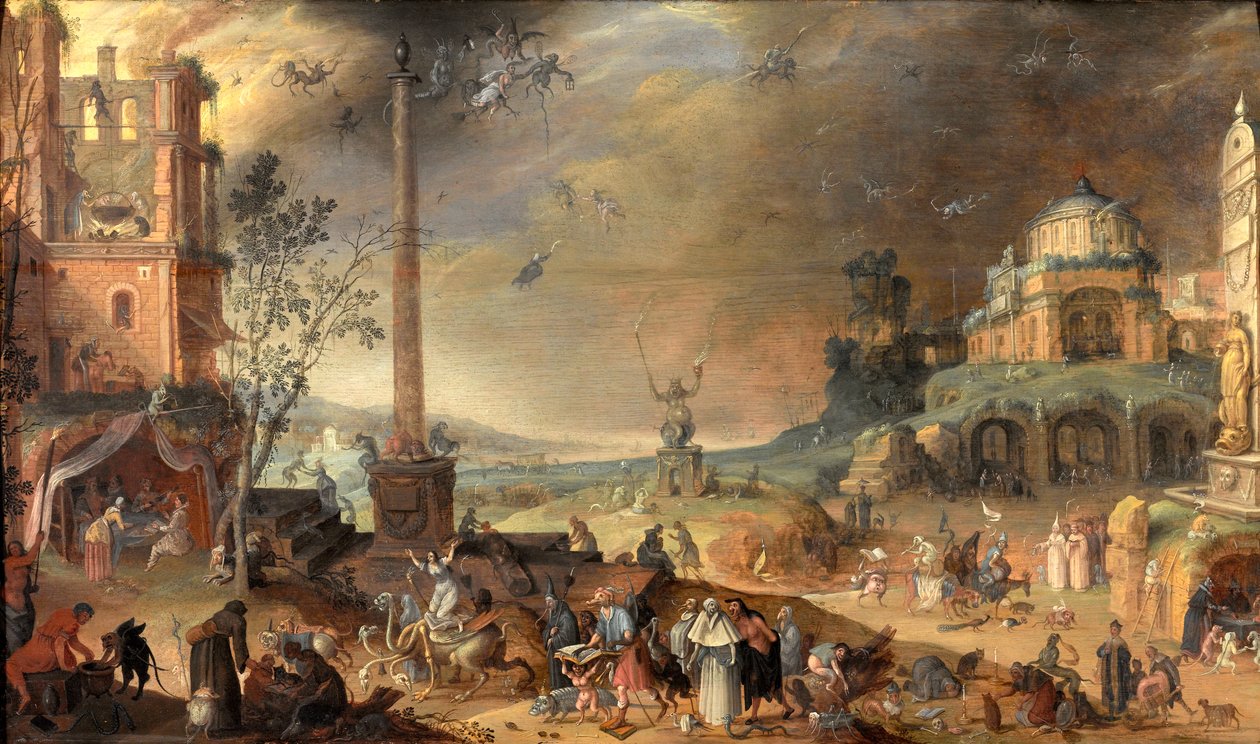 Il sabba delle streghe da Claes Jacobsz. van der Heck
