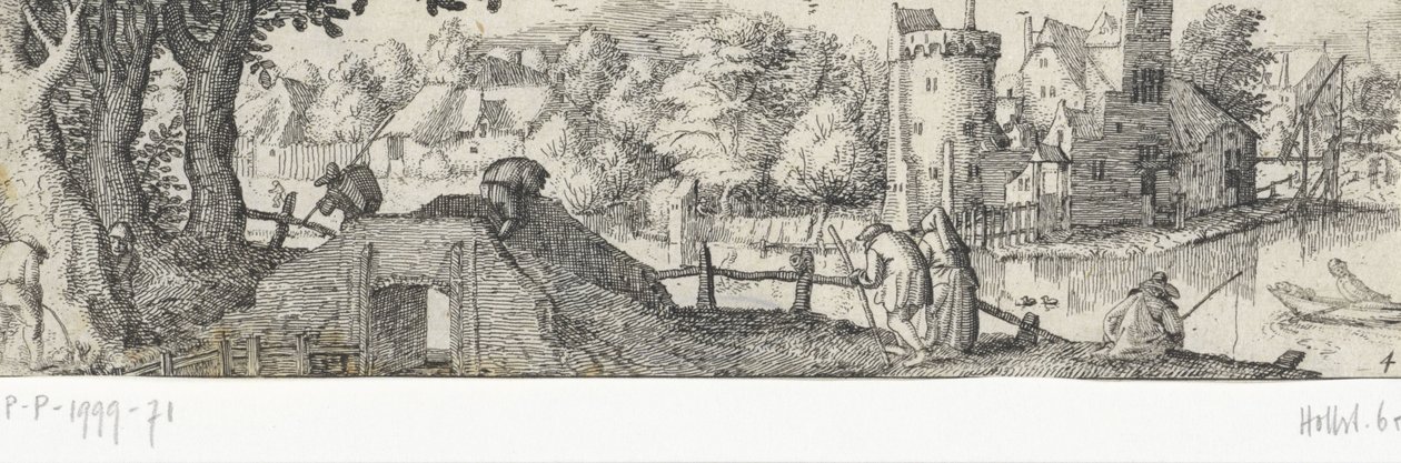 Veduta di un castello da Claes Jansz. Visscher (II) (attributed to)