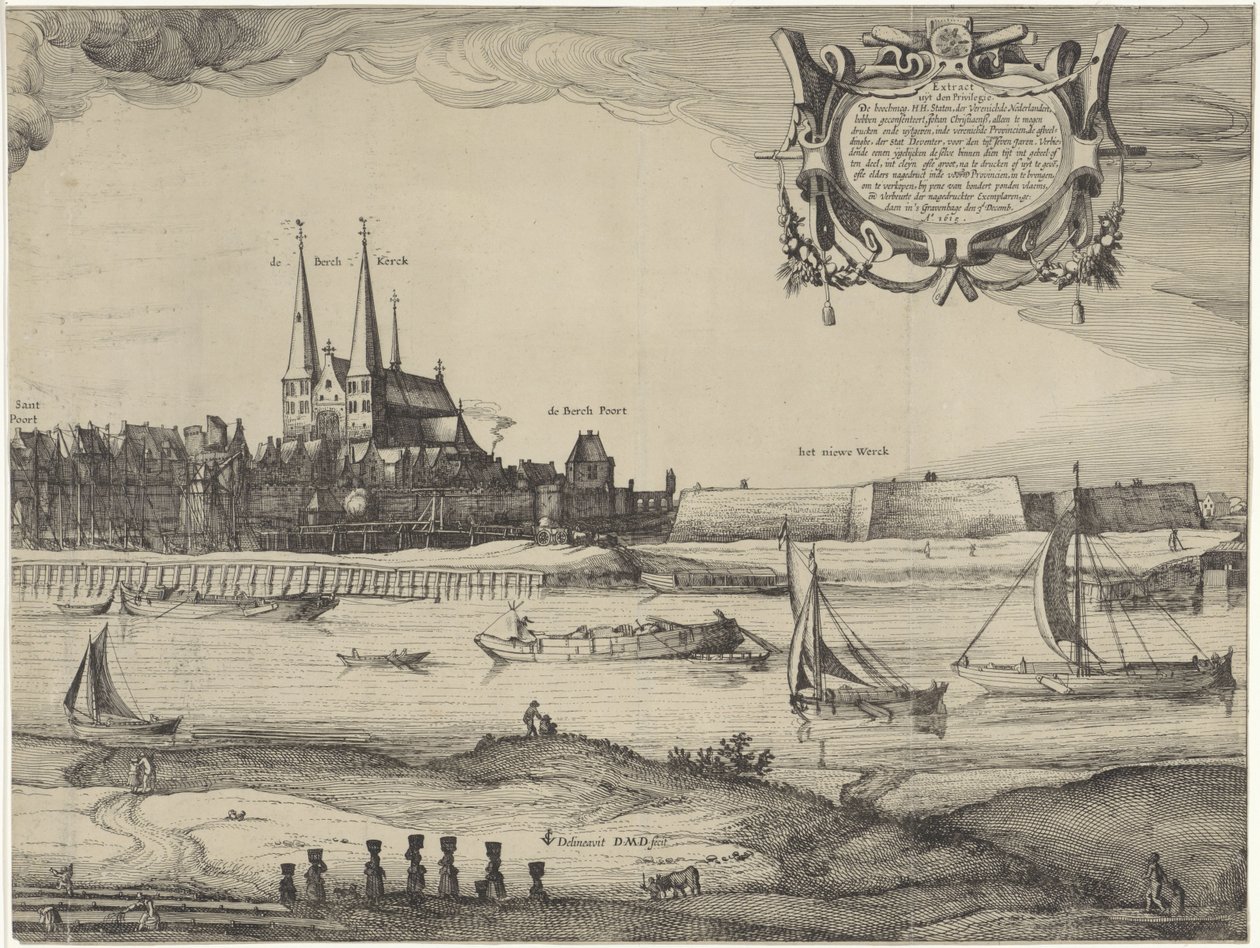 Profilo di Deventer (tavola IV) da Claes Jansz. Visscher (II) (possibly)