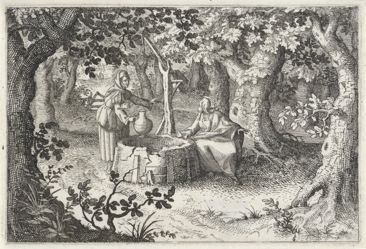 Cristo e la donna samaritana da Claes Jansz. Visscher (II)