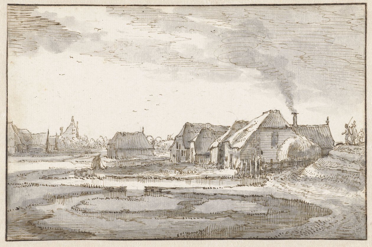 Diga di Spaarndammer presso i Braakjes da Claes Jansz. Visscher (II)