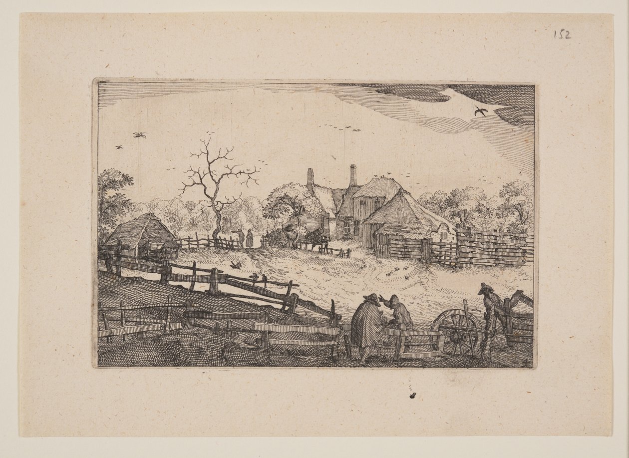 La locanda del padre, da vedute nei dintorni di Haarlem (Plaisante Plaetsen) da Claes Jansz. Visscher