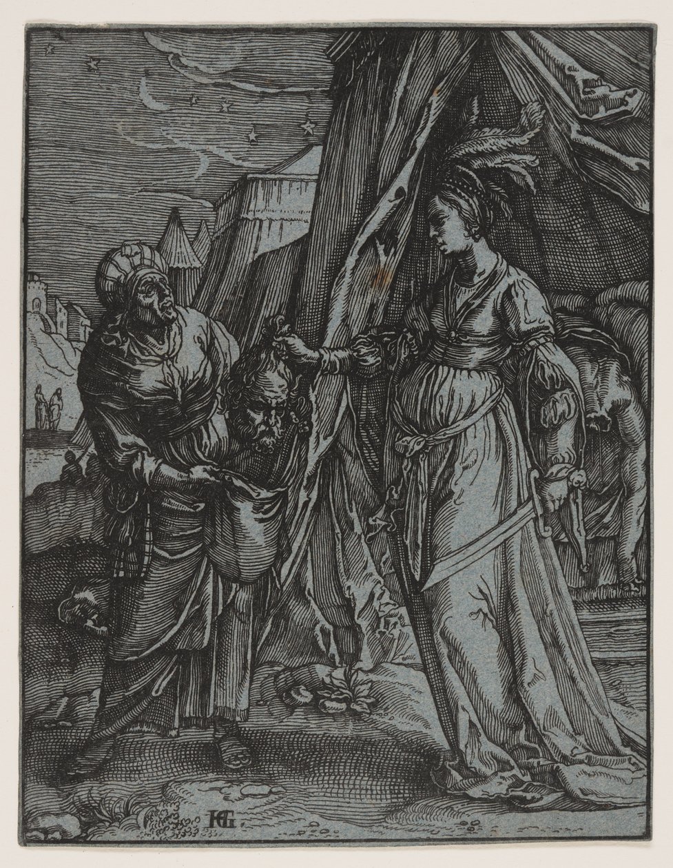 Giuditta con la testa di Oloferne da Claes Jansz. Visscher