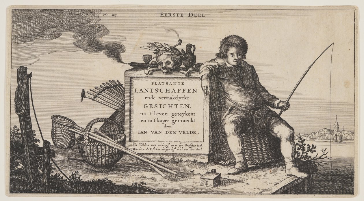 Frontespizio, da Paesaggi (Playsante Lantschappen) da Claes Jansz. Visscher II