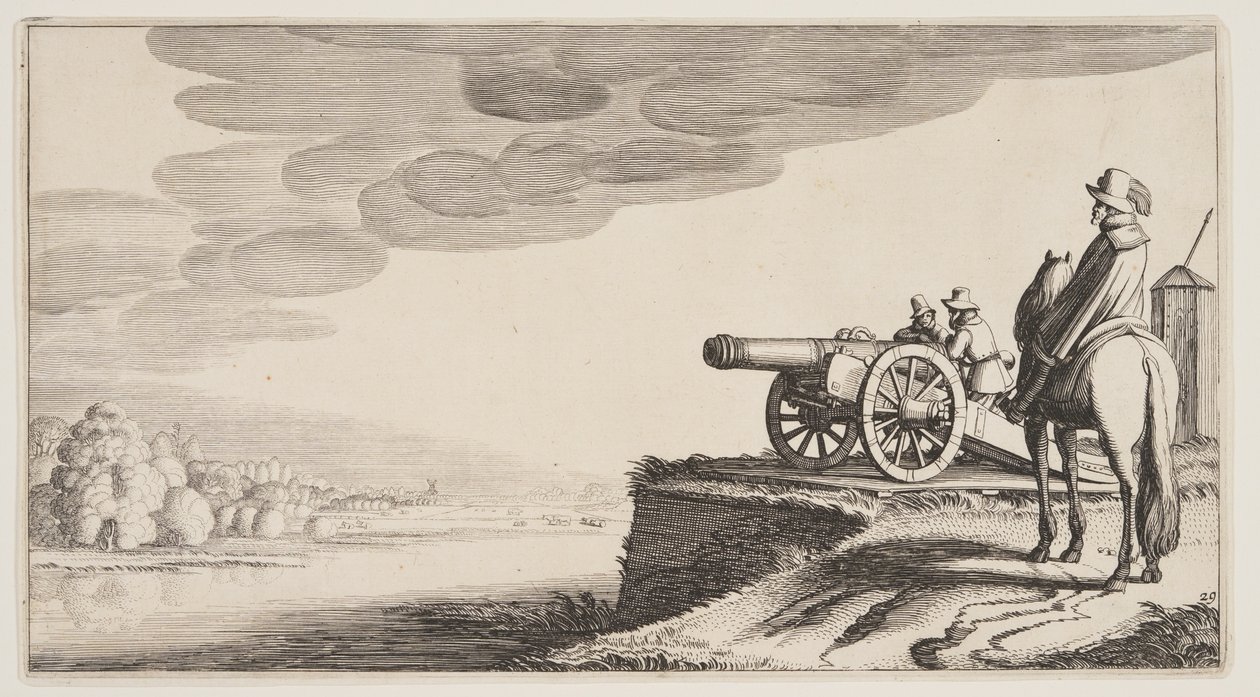 Torre di guardia su un fiume, da Paesaggi (Playsante Lantschappen) da Claes Jansz. Visscher II