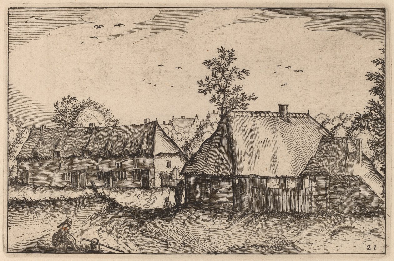 Grandi capannoni da Claes Jansz Visscher after Johannes van Doetechum, the Elder after Lucas