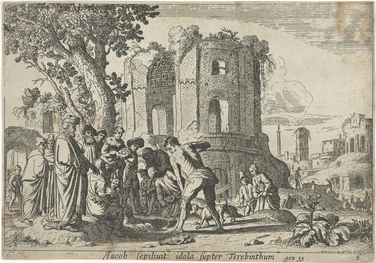 Giacobbe seppellisce gli idoli da Claes Moeyaert