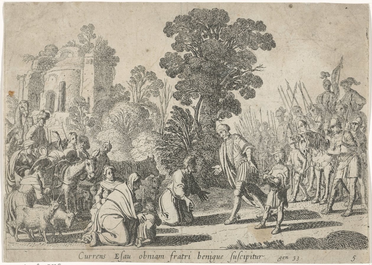 Riconciliazione di Giacobbe ed Esaù da Claes Moeyaert
