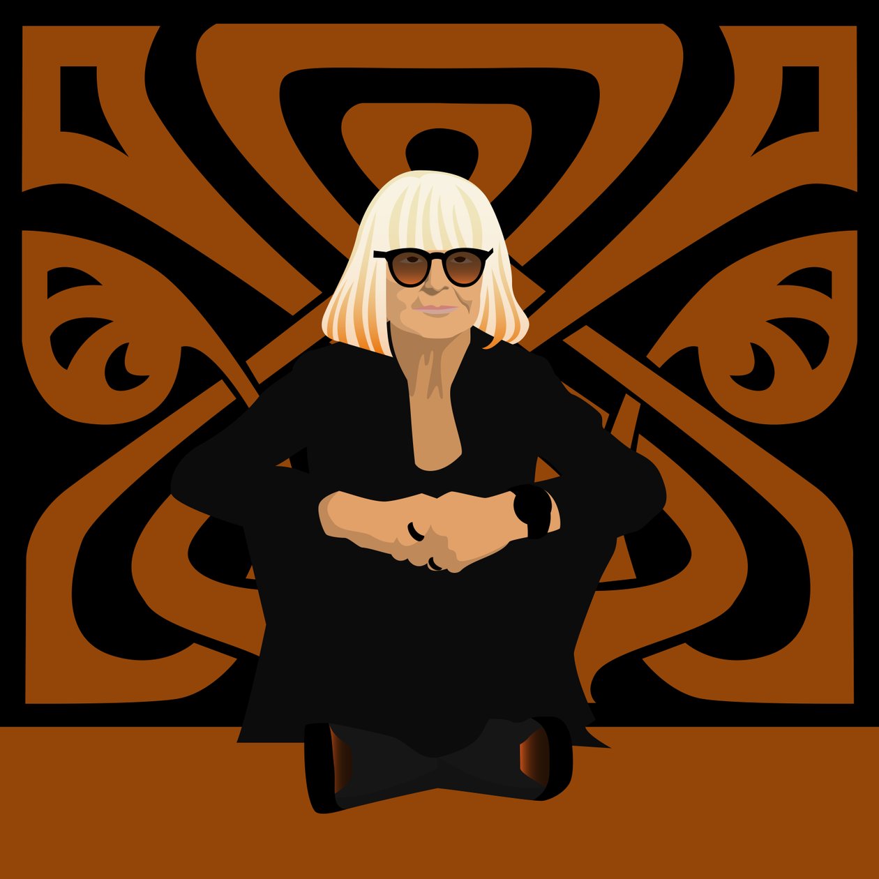 Ritratto di Barbara Hulanicki, stilista, fondatrice di Biba, interior designer e illustratrice da Claire Huntley