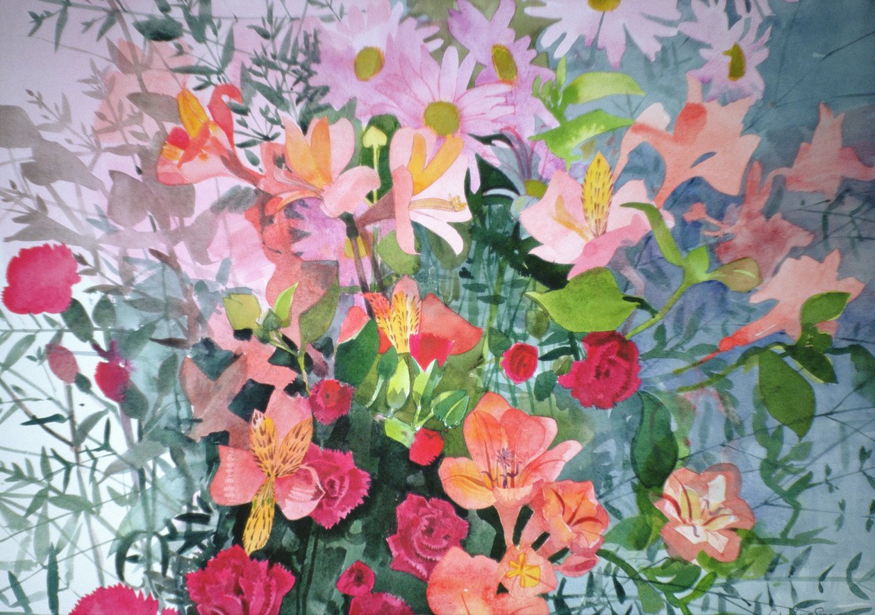 Un bouquet rosa da Claire Spencer