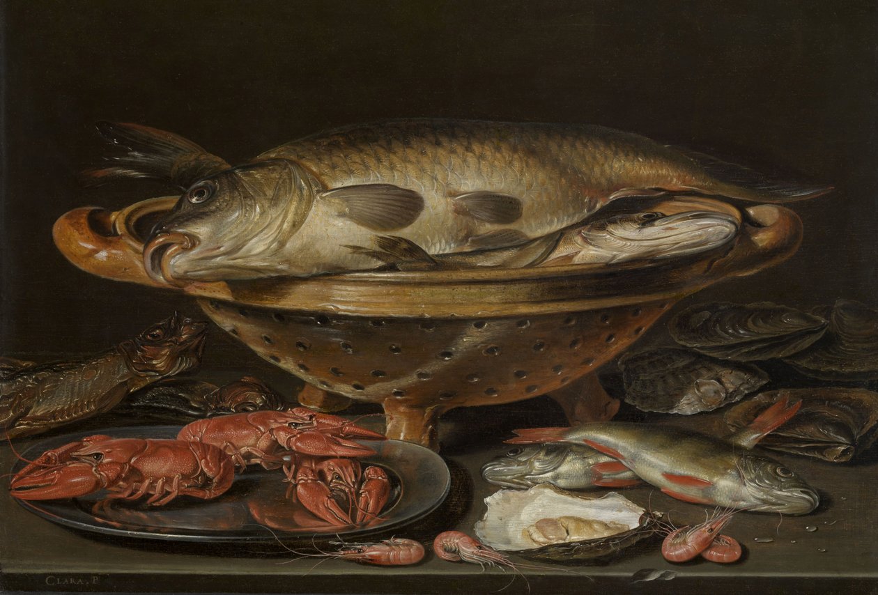 Natura morta con pesce, ca 1612-1621 da Charlotte Evans