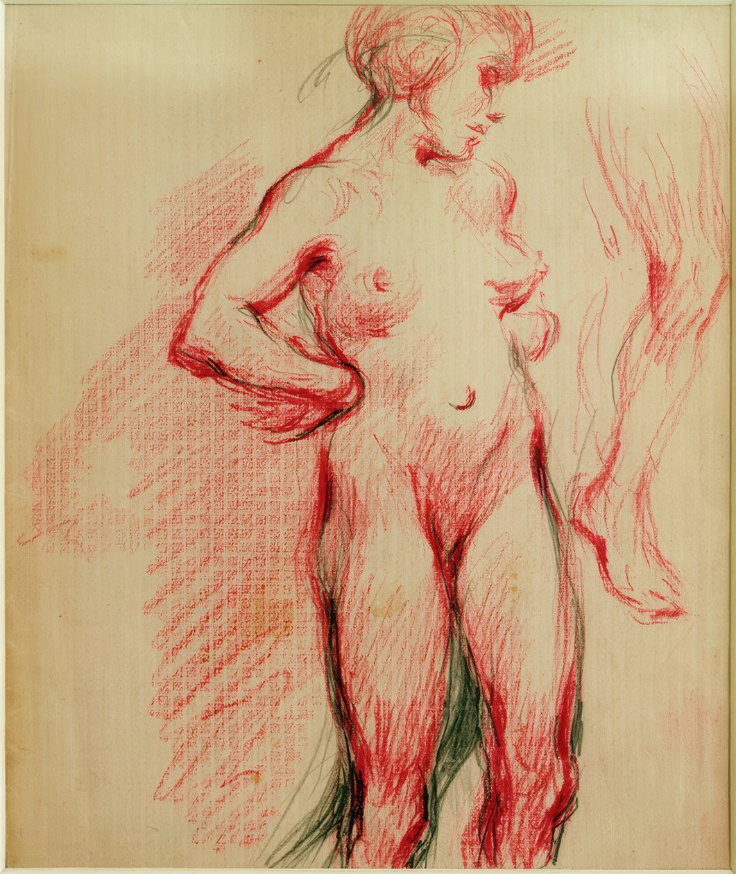 Nudo femminile in piedi da Clara Siewert