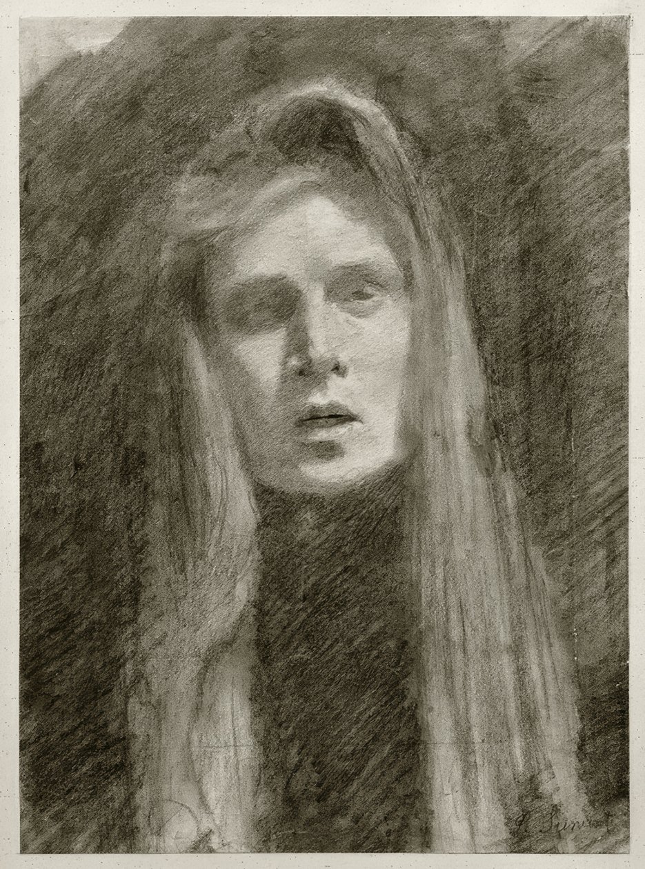 Ritratto femminile con fazzoletto (Autoritratto) da Clara Siewert