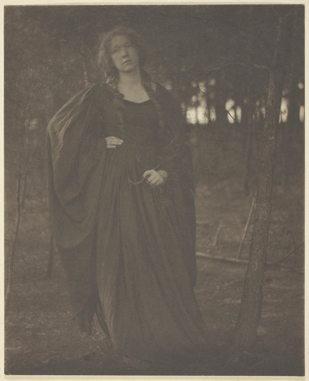 Senza titolo [donna nei boschi], 1901-05 da Clarence H White
