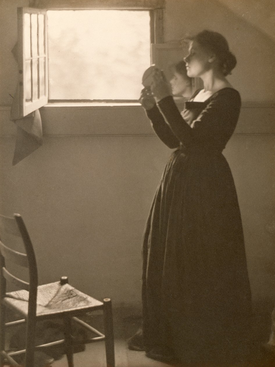 Ragazza con uno specchio, 1898 da Clarence Henry White