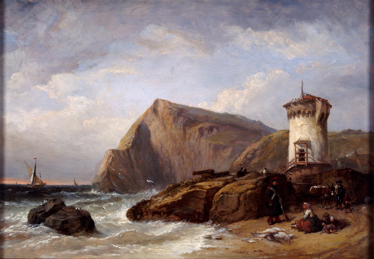 Torre di Terracina, 1854 da Clarkson Stanfield