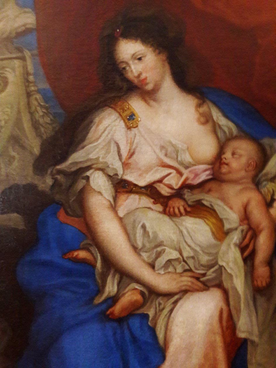 Ritratto della regina Maria Casimira e dei suoi figli da Claude Callot