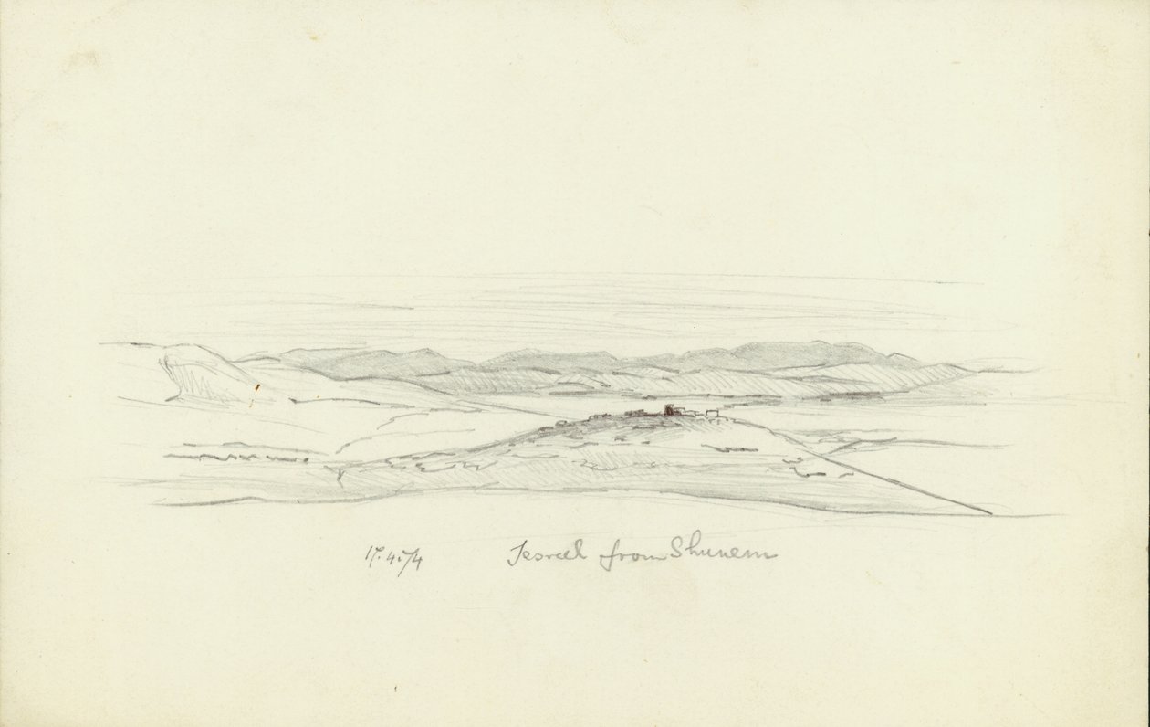 Jezreel da Shunem, 1874 da Claude Conder