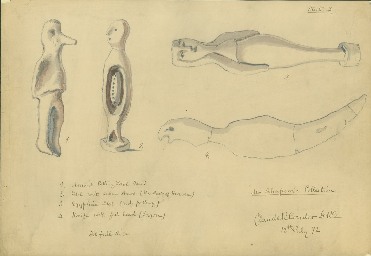 Collezione di Mr Shapira, tavola 4, 1872 da Claude Conder