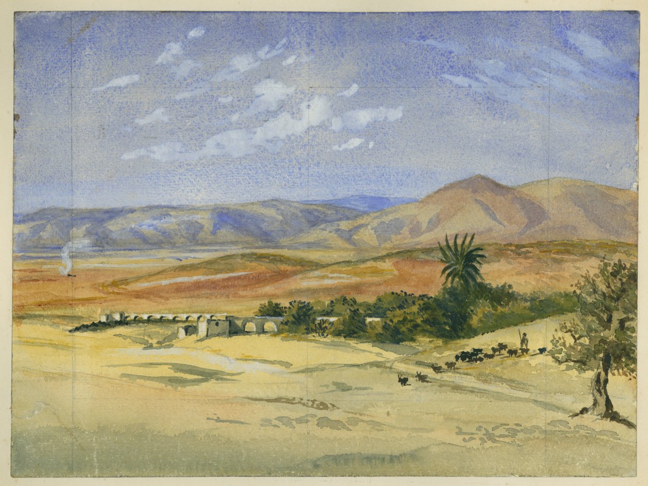 Acquedotto in rovina vicino a Jenin da Claude Conder